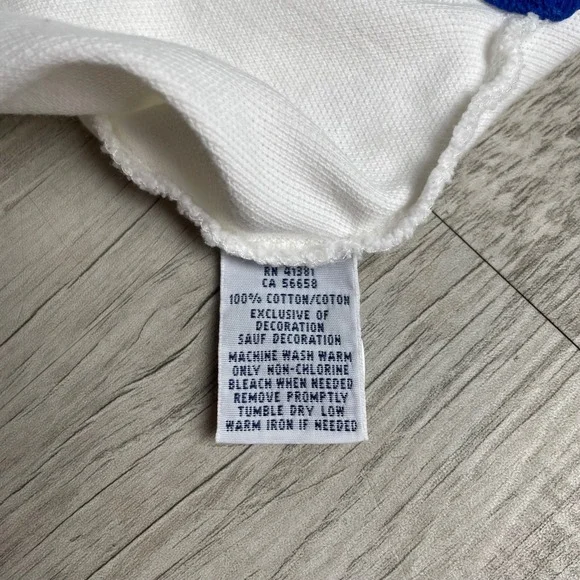 Polo Ralph Lauren Big Pony Rugby Shirt Mens 3XLT White Blue Logo Short Sleeve - Picture 7 of 10